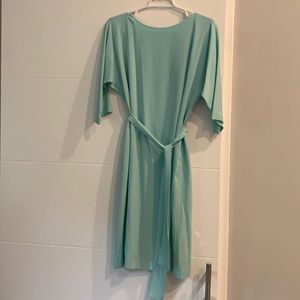 Diane Von Furstenberg turquoise silk dress